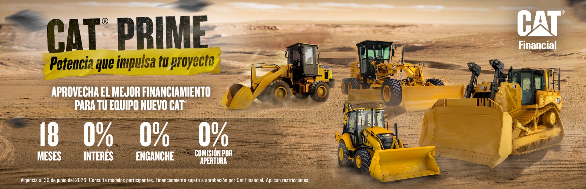 Cat Prime - Llévate tu Equipo Nuevo a 18 Meses sin Intereses y 0% Enganche