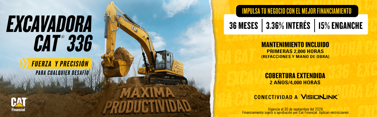 Impulsa tu negocio con la excavadora Cat 336